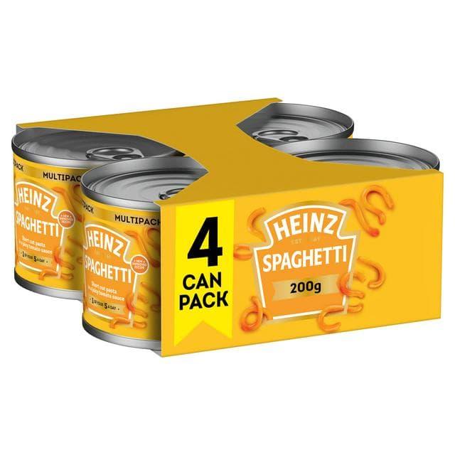 Heinz Spaghetti Great Value Pack 4 x 200g - gallery image 1