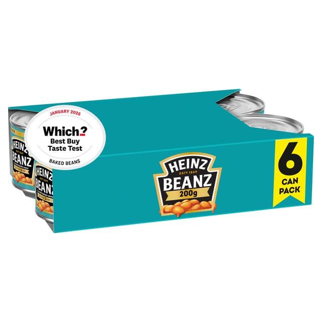 Heinz Baked Beans in a Rich Tomato Sauce 6x200g - gallery image 2