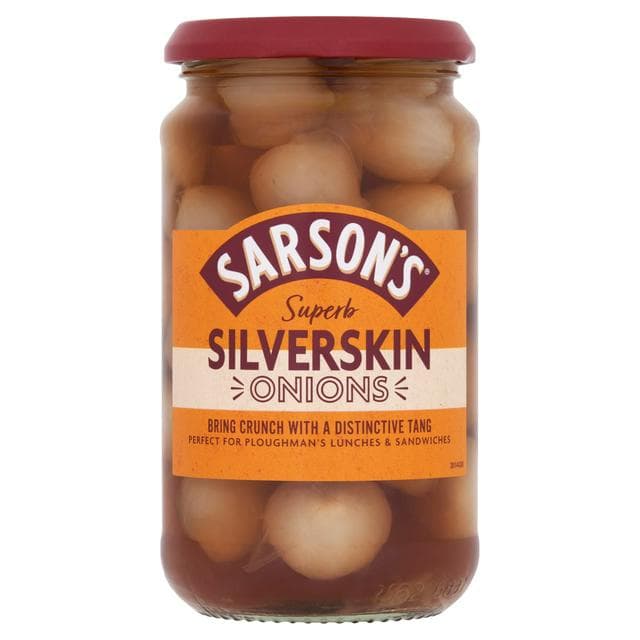 Sarson's 460g Superb Silverskin Onions (244g*) - gallery image 1