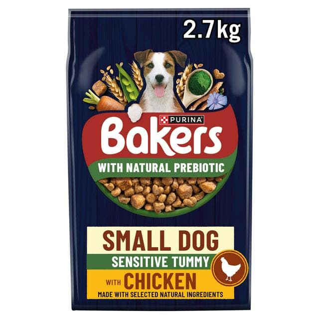 Bakers Small Dog Sensitive Tummy Chicken Dry Dog Food 2.7kg - gallery image 1