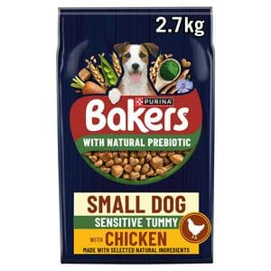 Bakers Small Dog Sensitive Tummy Chicken Dry Dog Food 2.7kg