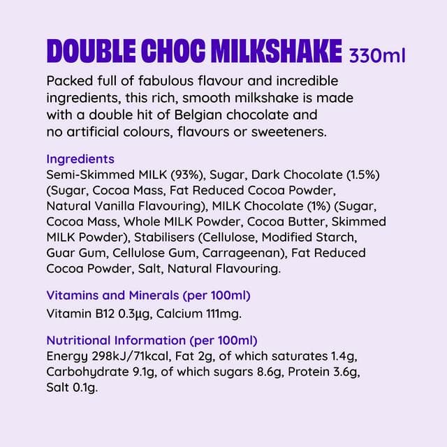 Shaken Udder Double Choc Milkshake 330ml - gallery image 3