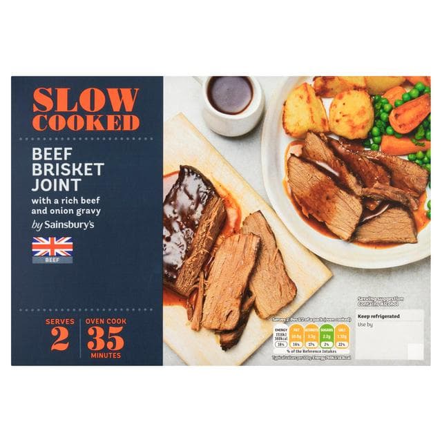 Sainsbury's 480g Slow Cooked Beef Brisket Joint - gallery image 1