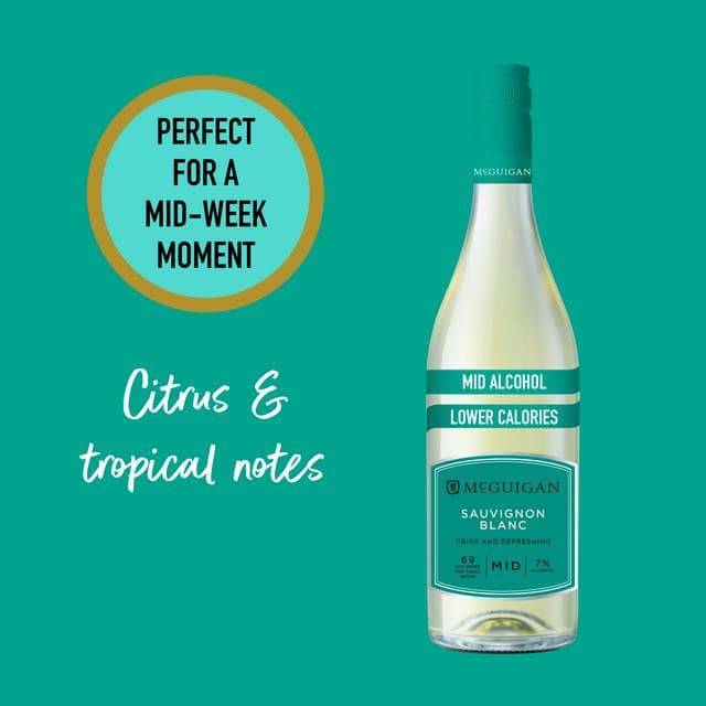 McGuigan Mid Sauvignon Blanc White Wine 75cl - gallery image 3