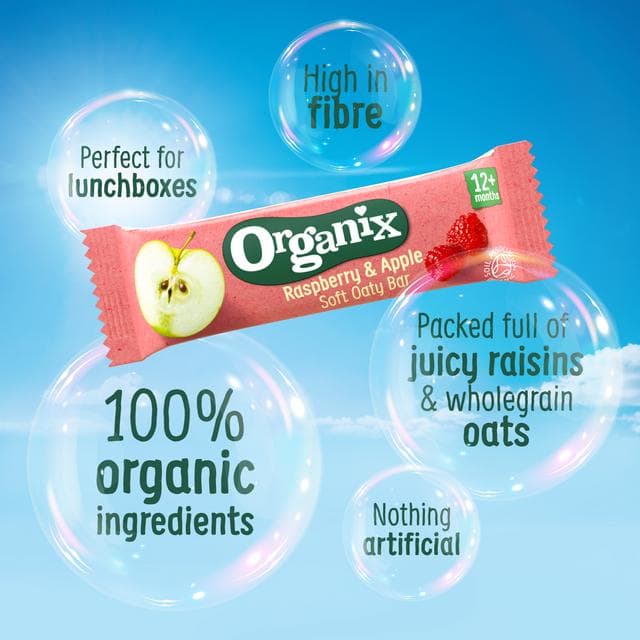 Organix Raspberry Apple & Orange Mini Oaty Bites 110g - gallery image 2