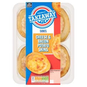 Sainsbury's Cheese & Bacon Potato Skins x4 256g