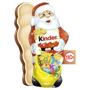Kinder 110g Milk Chocolate Christmas Santa Gift