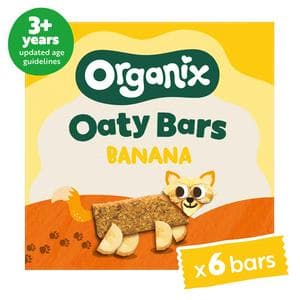 Organix 6 x 23g Banana Oaty Bars Toddler Multipack Snacks