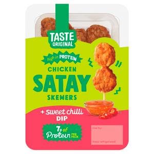 Taste Original 55g Chicken Satay Skewers + Sweet Chilli Dip
