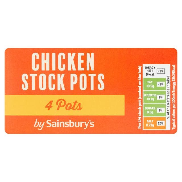 Sainsbury's Chicken Stockpots x4 112g - gallery image 1