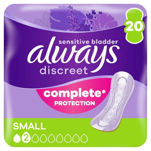 Always Discreet Women Small Incontinence Pads x20 - gallery image 1