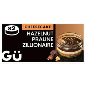 Gü Chocolate Hazelnut Praline Zillionaire Cheesecake Dessert 2 x 86.5g