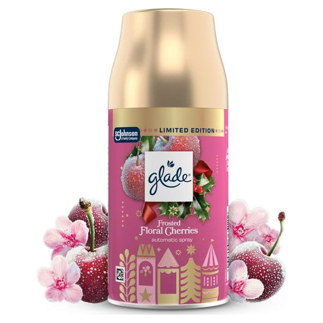 Glade Automatic Spray Air Freshener Refill Frosted Floral Cherries 269ml - gallery image 1