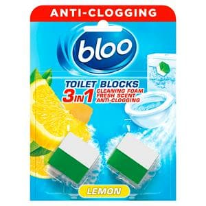 Bloo In Cistern Toilet Blocks Lemon 2x50g
