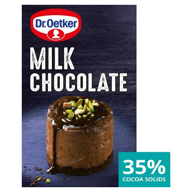 Dr. Oetker Milk Cooking Chocolate Bar 100g - gallery image 1