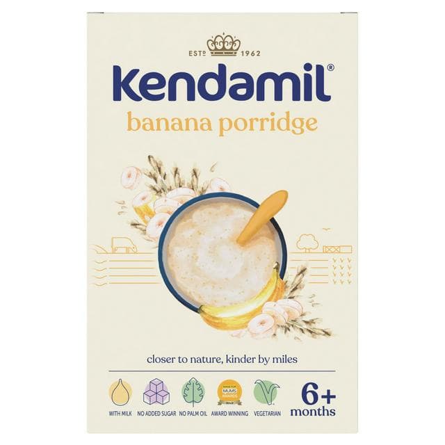 Kendamil Banana Porridge 4-6+ Months 150g - gallery image 1