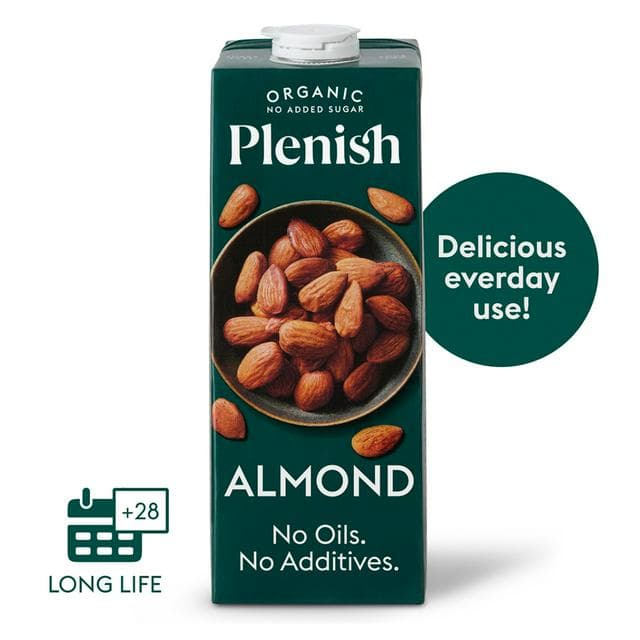 Plenish 1L Long Life Dairy Free Organic Almond Milk - gallery image 1