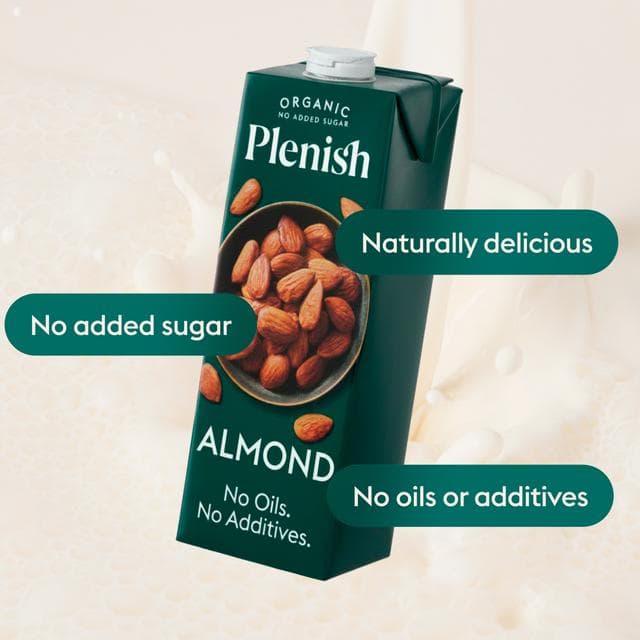 Plenish 1L Long Life Dairy Free Organic Almond Milk - gallery image 3
