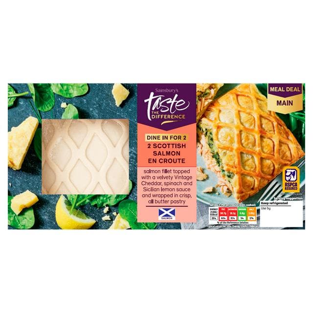 Sainsbury's Scottish Salmon En Croute, Taste the Difference x2 380g - gallery image 1