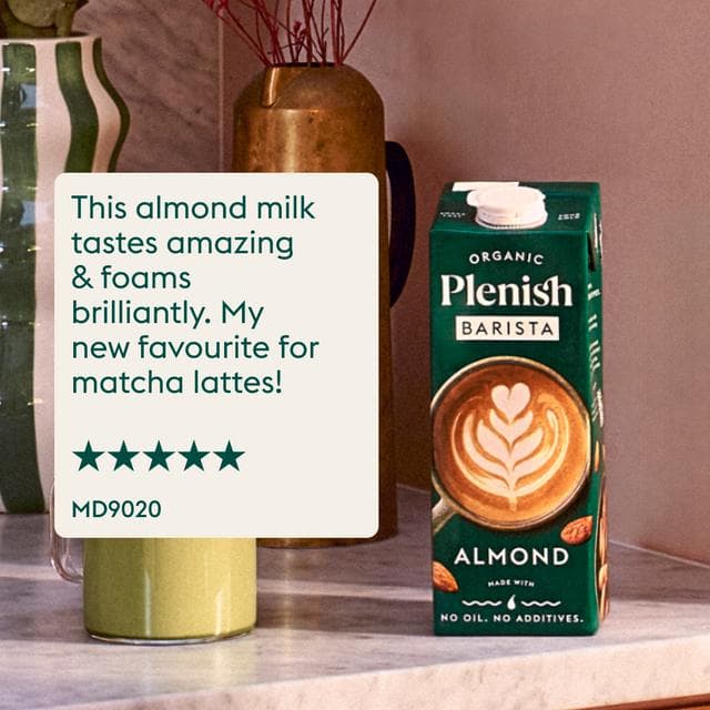 Plenish 1L Long Life Dairy Free Organic Barista Almond Drink - gallery image 5
