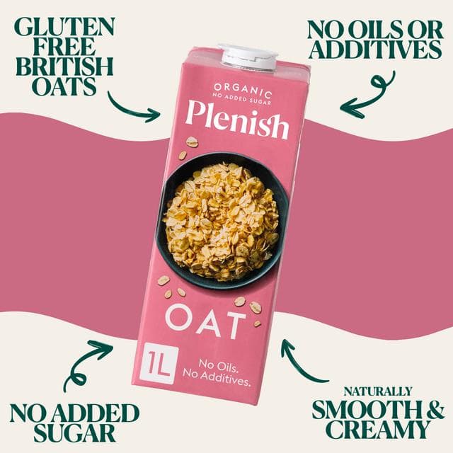 Plenish 1L Long Life Dairy Free Organic Oat Drink - gallery image 5