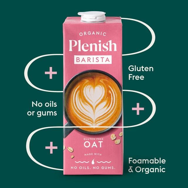 Plenish 1L Long Life Dairy Free Organic Oat Barista Drink - gallery image 2