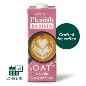 Plenish 1L Long Life Dairy Free Organic Oat Barista Drink