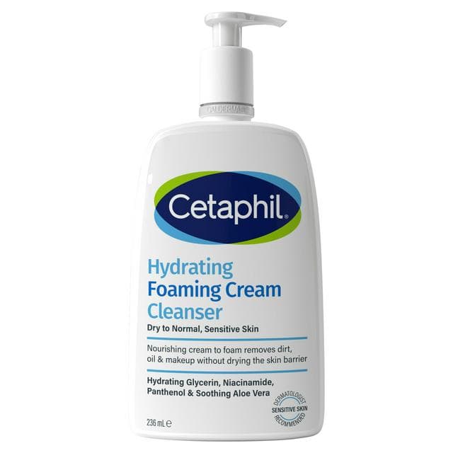 Cetaphil Hydrating Foaming Cream Cleanser 236ml - gallery image 1