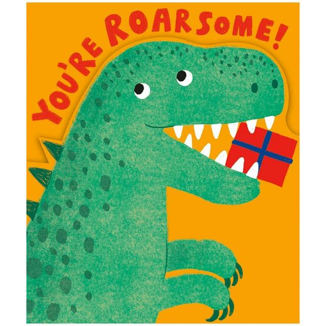 Sainsbury’s You're Roarsome Dinosaur Birthday Greeting Card Design - gallery image 1