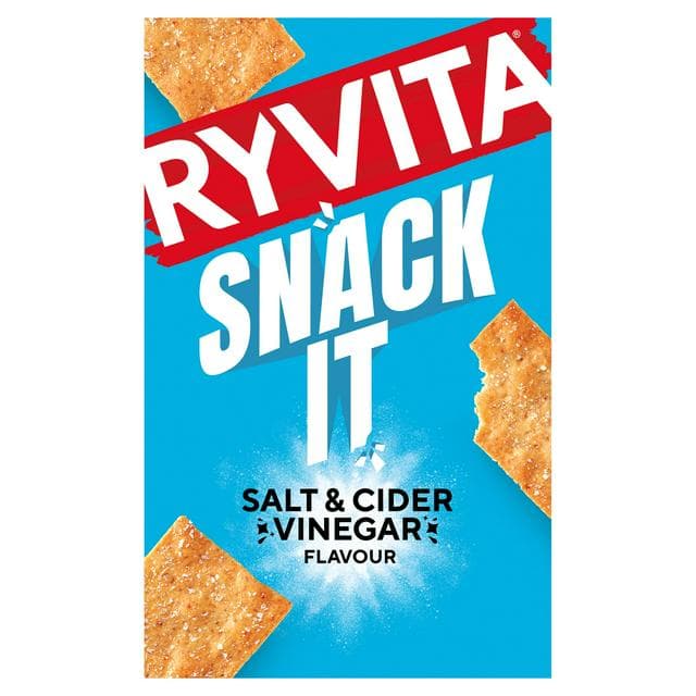 Ryvita Thins Snack It Sea Salt & Cider Vinegar Flatbread Snacks 125g - gallery image 1