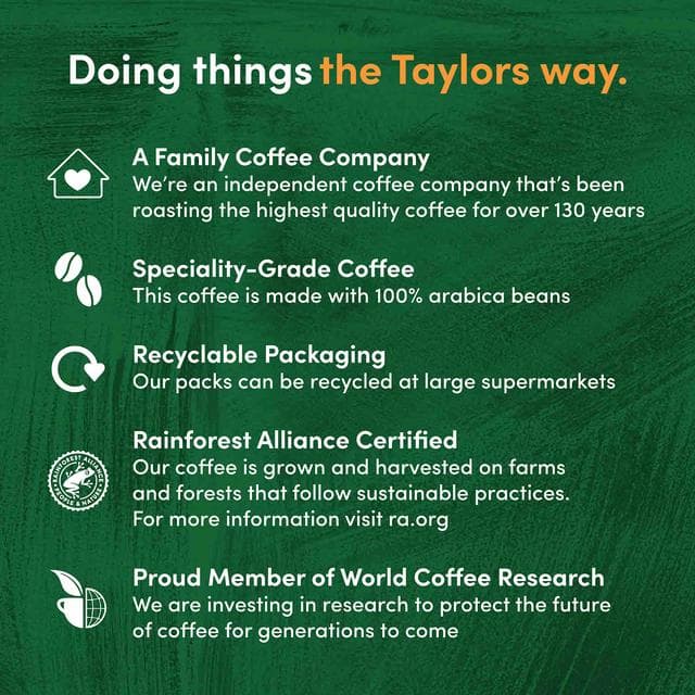 Taylors of Harrogate Decaffe Beans Roast Coffee 200g - gallery image 3