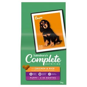 Sainsbury's Puppy Complete Nutrition with Chicken & Rice 3kg