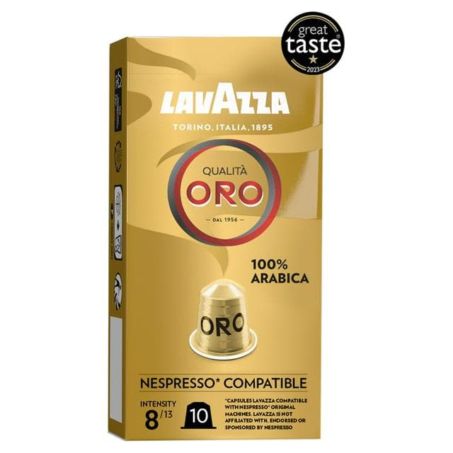 Lavazza Qualita Oro Nespresso Compatible Capsules x10 - gallery image 1