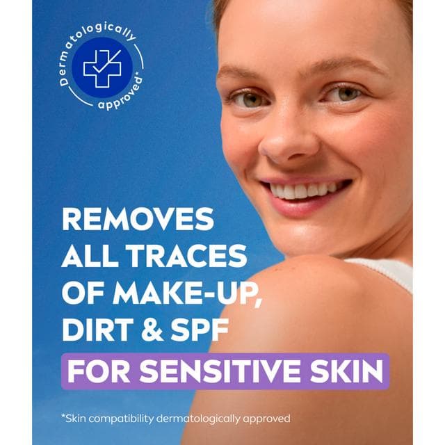 Nivea Biodegradable Cleansing Face Wipes Sensitive Skin Pack x25 - gallery image 4