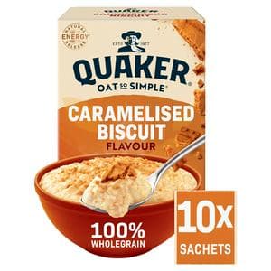 Quaker Oat So Simple Caramelised Biscuit Porridge Sachets 10x33.4g