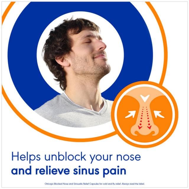Otricaps Blocked Nose & Sinusitis Relief Capsules x16 - gallery image 2