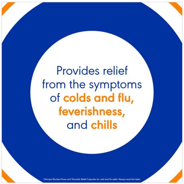 Otricaps Blocked Nose & Sinusitis Relief Capsules x16 - gallery image 3