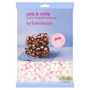 Sainsbury's Pink & White Mini Mallows 150g