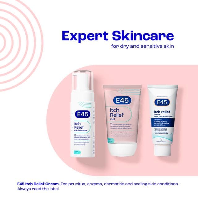 E45 Itch Relief Gel Moisturiser for Irritated & Dry Skin 150ml - gallery image 5