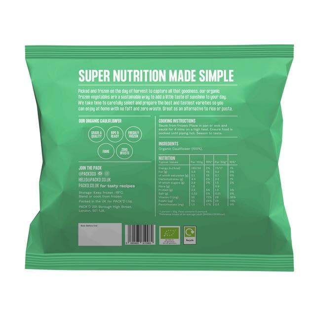 PACK'D Organic Cauliflower Rice 450g - gallery image 2