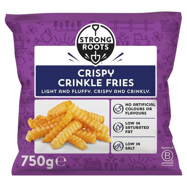 Strong Roots Crispy Crinkle Fries 750g - gallery image 1