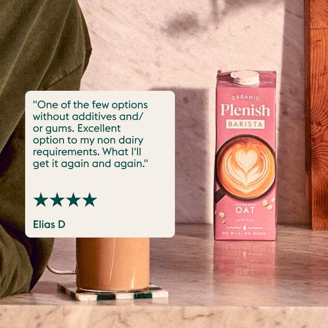 Plenish 1L Chilled Dairy Free Organic Barista Oat Drink - gallery image 4
