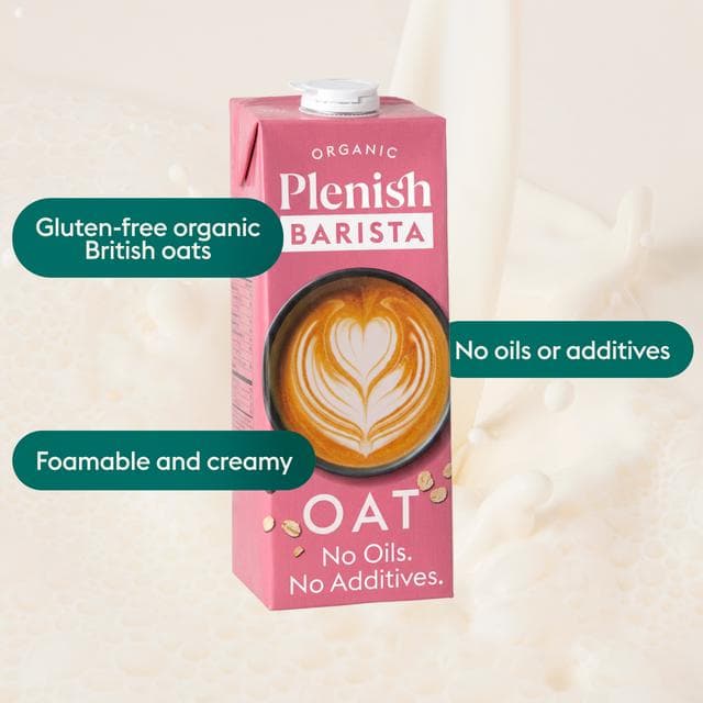 Plenish 1L Chilled Dairy Free Organic Barista Oat Drink - gallery image 5