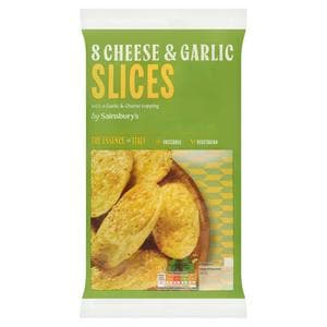 Sainsbury's Cheese & Garlic Slices x8 260g