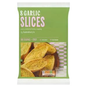 Sainsbury's Garlic Slices with a Parsley Topping x8 235g