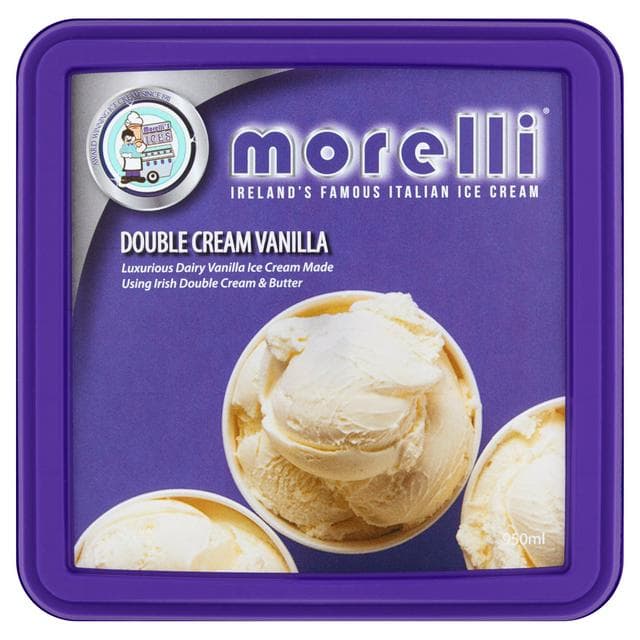 Morelli Double Cream Vanilla Ice Cream 950ml - gallery image 1