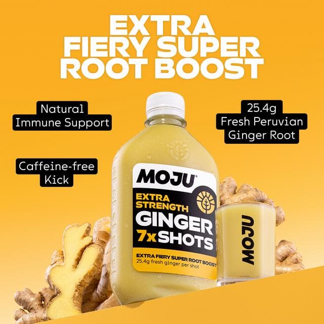 MOJU Ginger Extra Strength Dosing Bottle Shots x7 420ml - gallery image 3