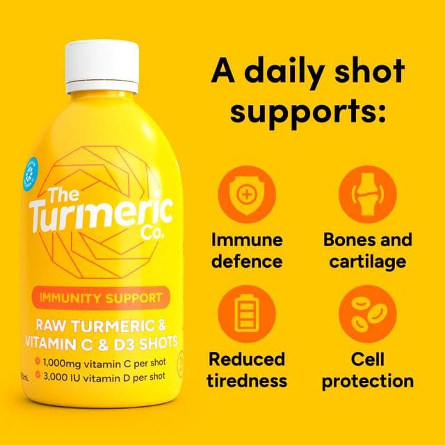 The Turmeric Co. Raw Turmeric Vitamin C & D3 Self Shot 420ml - gallery image 2