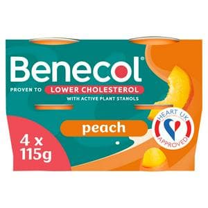 Benecol Peach Yogurt 4x115g