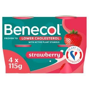 Benecol Strawberry Yogurt 4x115g